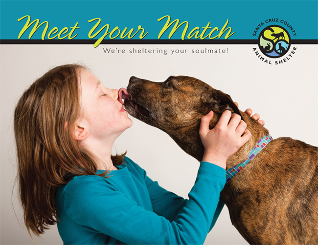 calendar cover featuring a girl and her dog