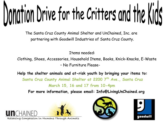 donation drive flyer