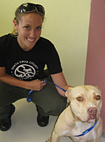 photo of Lauren and her dog